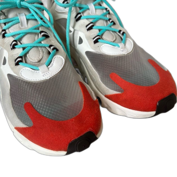 Nike Air Max 270 React Light Beige Chalk Unisex Athletic Shoe Men 8.5/Women 10 - Picture 5 of 15